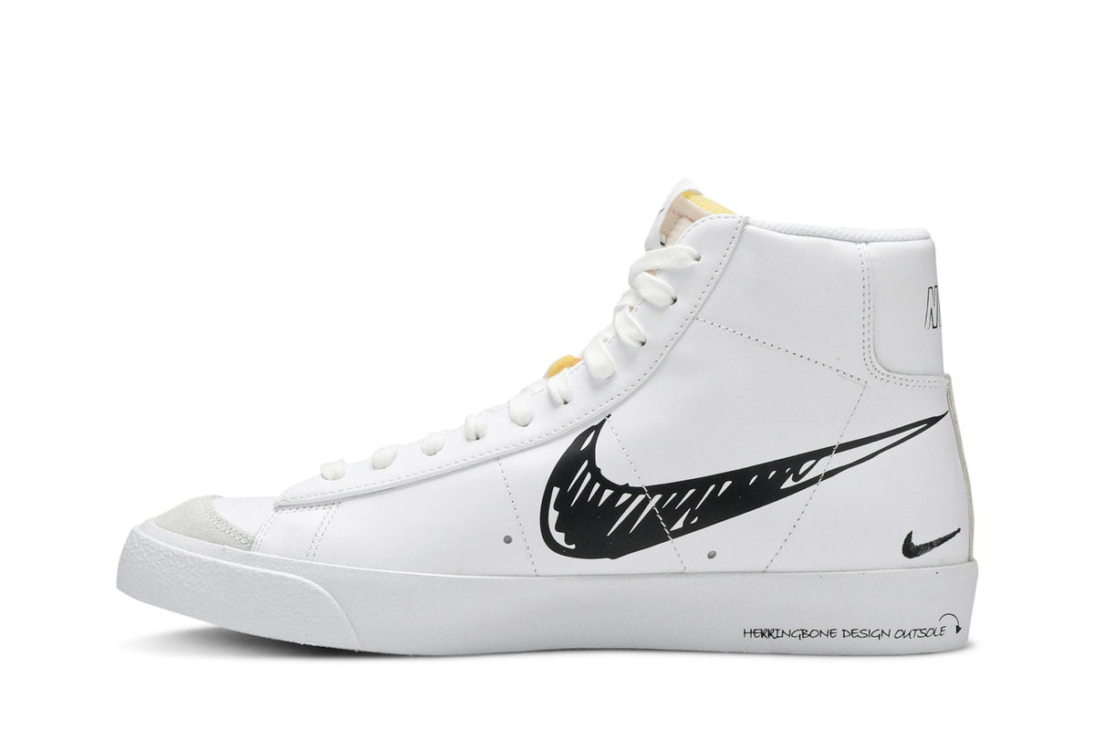Nike Blazer Mid Sketch Black Swoosh