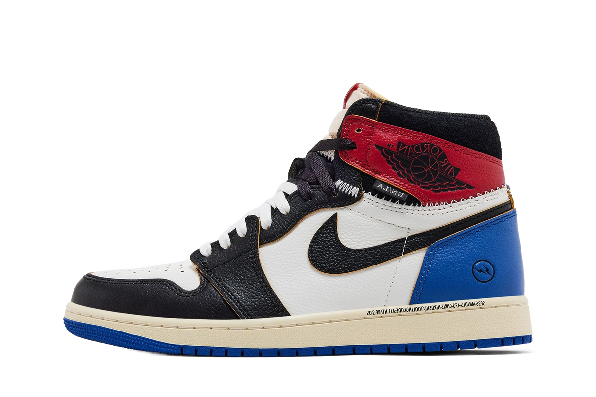 Air Jordan 1 Retro High OG SP Fragment x Union LA Varsity Red Sport Royal