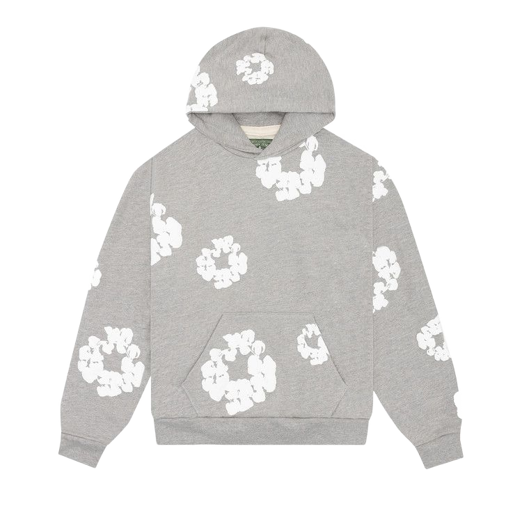 Denim Tears The Cotton Wreath Sweatshirt Grey — transparent background