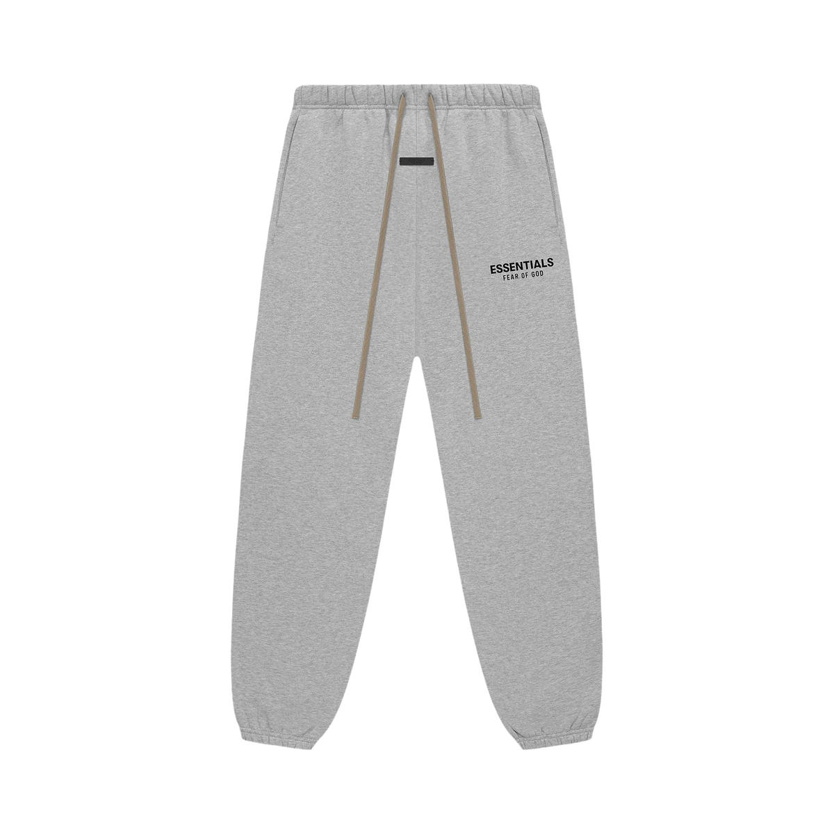 Fear of God Essentials Fleece Essential Sweatpant Light Heather Gray — transparent background
