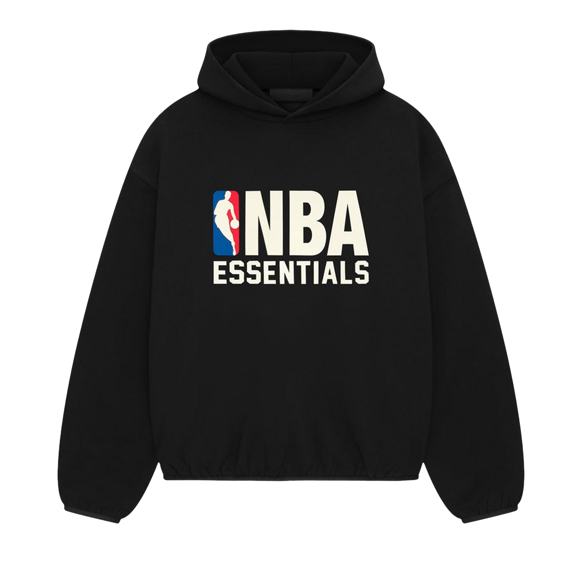 Fear of God Essentials NBA Hoodie Black — transparent background