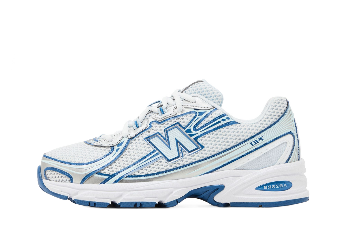 New Balance 740v2 White Ice Blue Sea Lime — transparent background