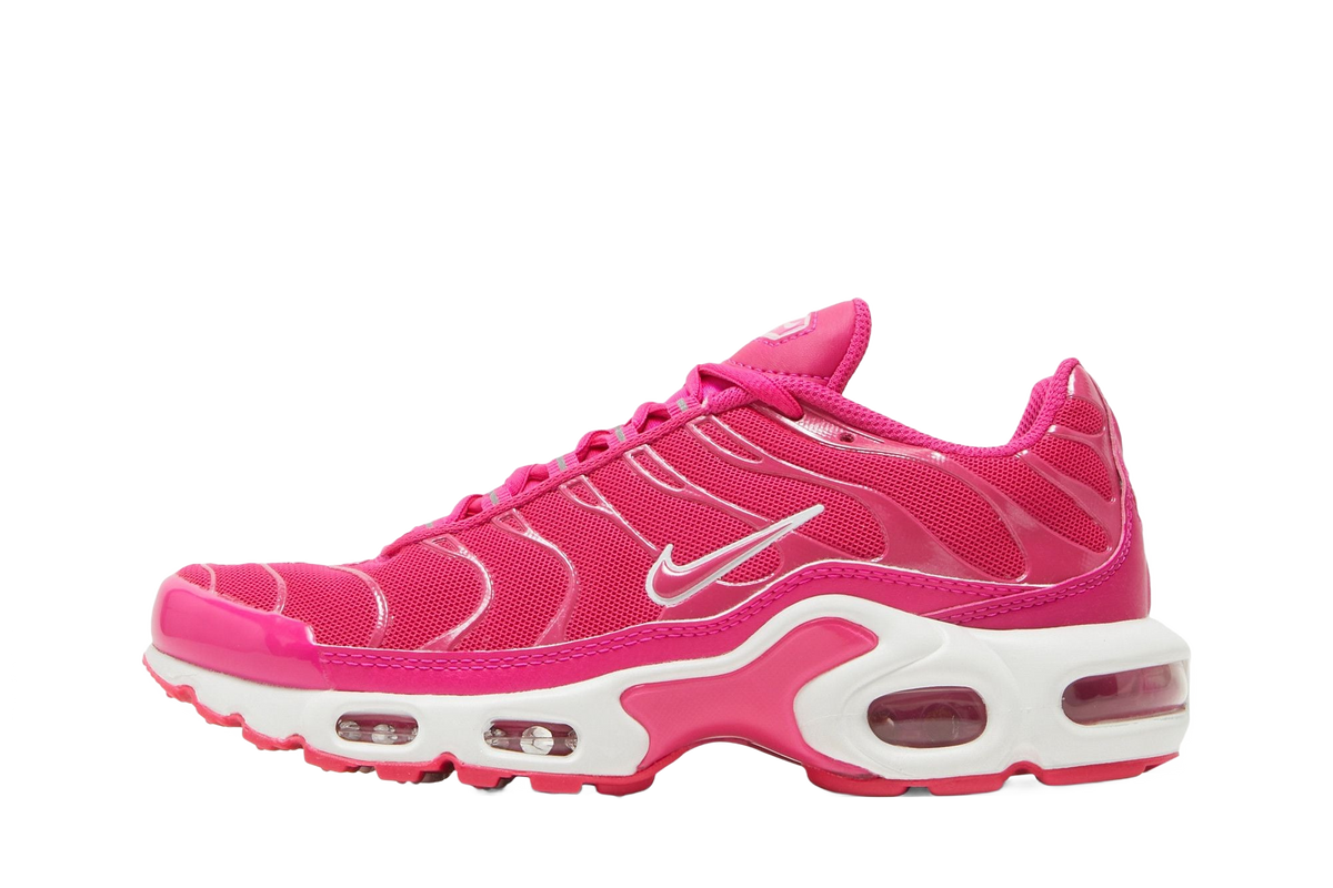 nike air max plus hot pink white — transparent background