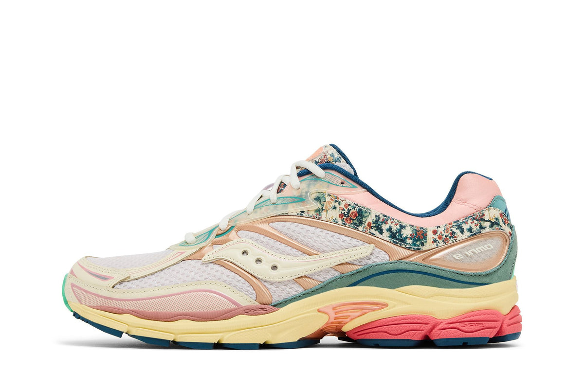 Saucony ProGrid Omni 9 Floral Beige Blue