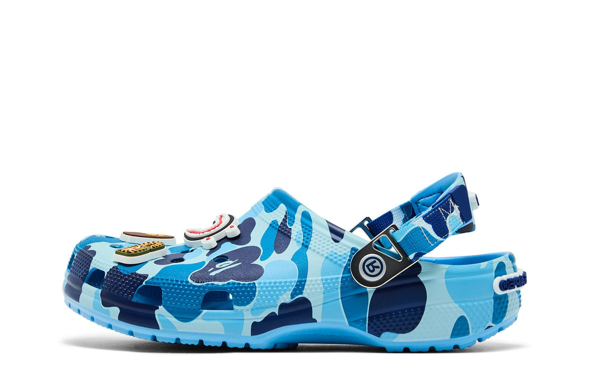 Crocs Classic Clog A Bathing Ape ABC Camo Blue