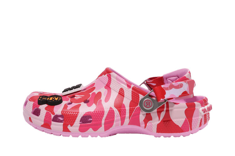 Crocs Classic Clog A Bathing Ape ABC Camo Pink