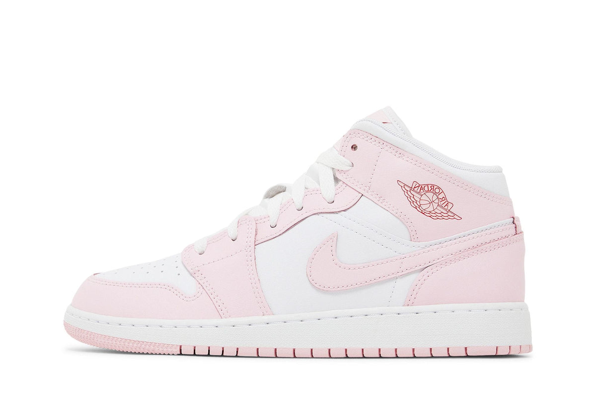 Air Jordan 1 Mid Pink Foam Fire Red