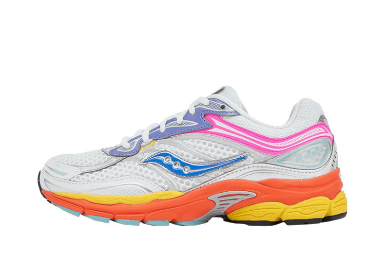 Saucony ProGrid Omni 9 White Multi Pink Orange Yellow