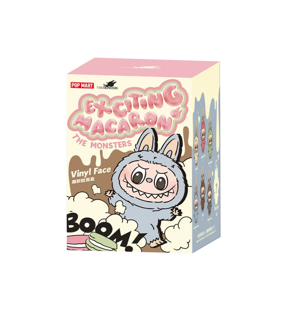 Pop Mart Labubu The Monsters Exciting Macarons Vinyl Face Blind Box Whole Set