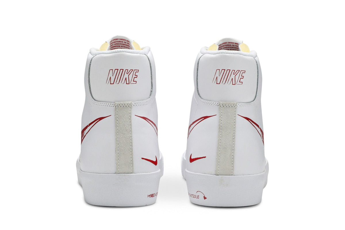 Nike Blazer Mid Sketch Red Swoosh