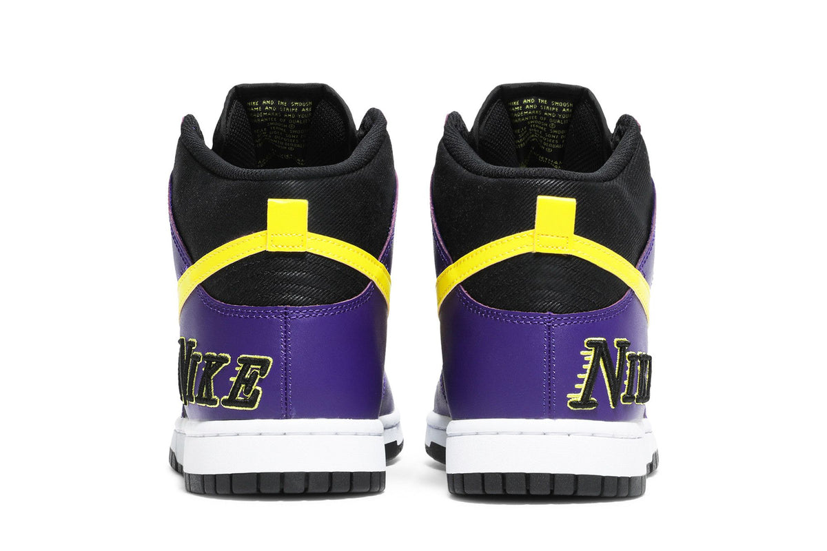 Nike Dunk High EMB Lakers