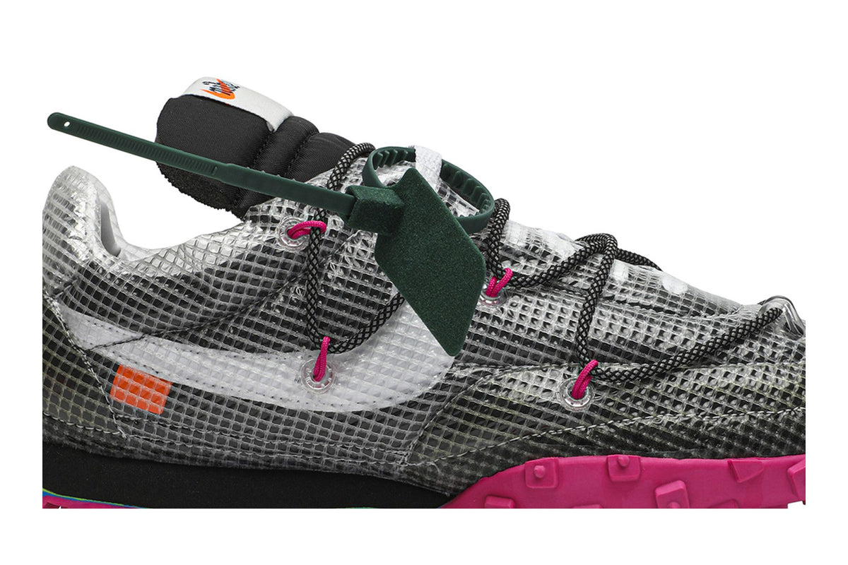 Nike Waffle Racer Off-White Black Fuchsia