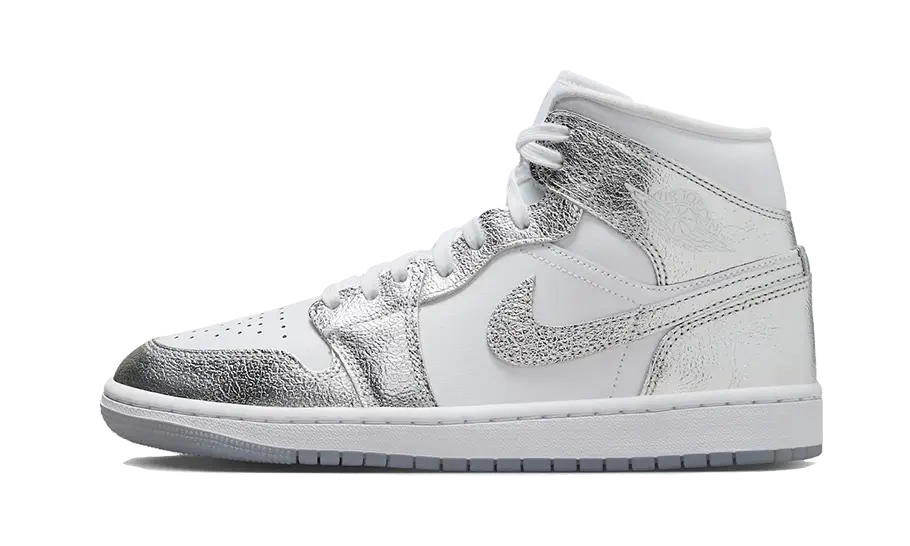 Air Jordan Air Jordan 1 Mid Crinkled Chrome - FN5031-100