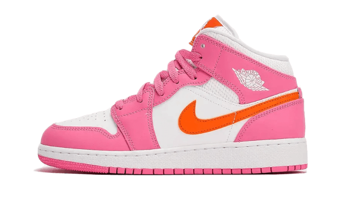 Air Jordan 1 Mid Pinksicle Safety Orange - NEWTREATS - SNEAKERS STORE