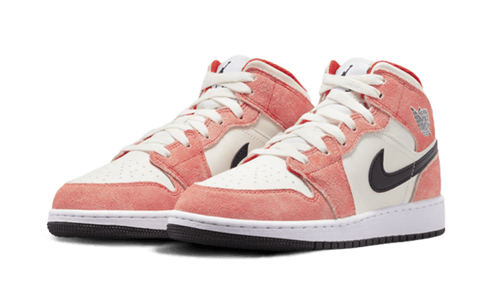 Air Jordan 1 Mid SE Orange Suede - NEWTREATS - SNEAKERS STORE