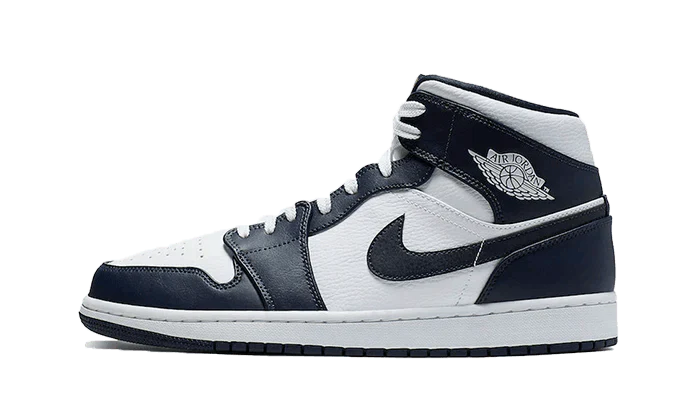 Air Jordan 1 Mid White Metallic Gold Obsidian - NEWTREATS - SNEAKERS STORE