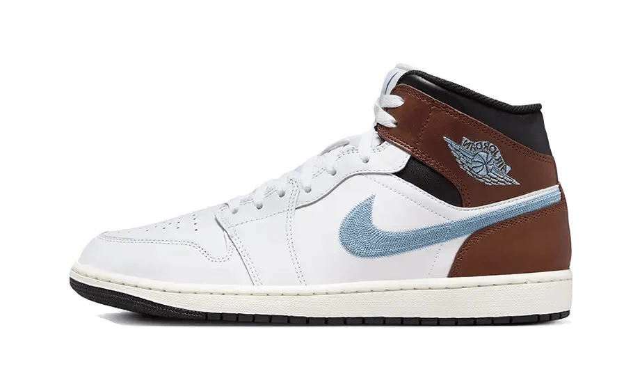Air Jordan 1 Retro Mid SE Brown Blue Grey - NEWTREATS - SNEAKERS STORE