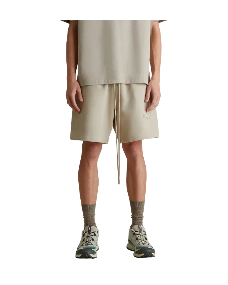 Fear of God Essentials FW25 Soccer Fleece Shorts – Stone