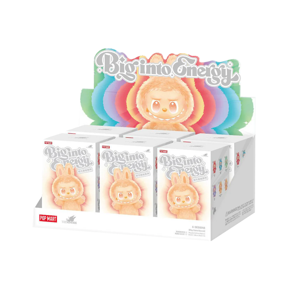 Pop Mart Labubu The Monsters Big into Energy Series Vinyl Plush Pendant Single Blind Box
