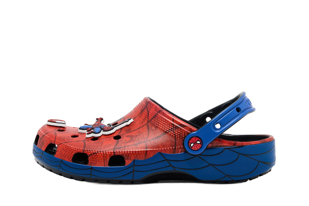 Crocs Classic Clog Marvel Spider-Man — transparent background