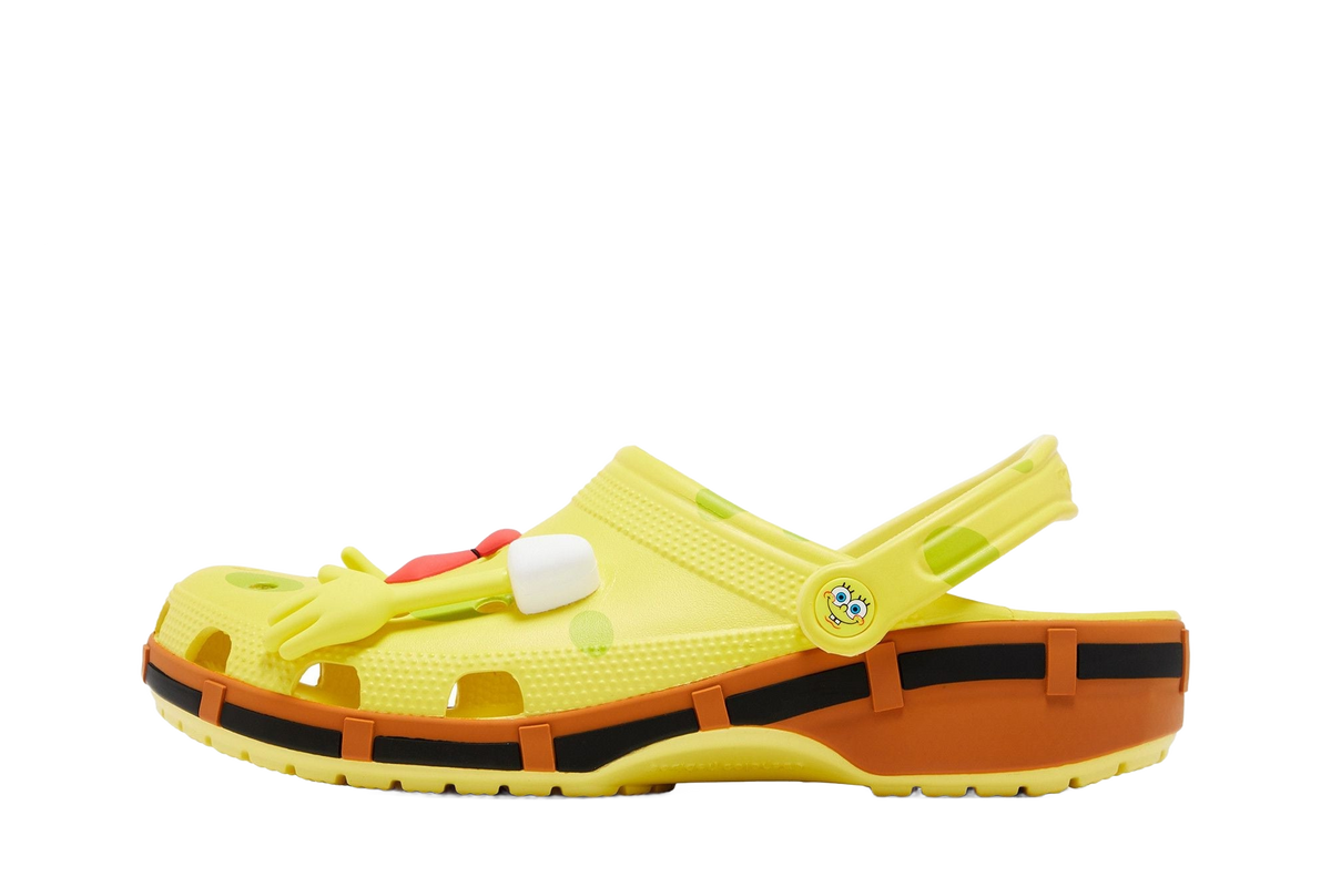 Crocs Classic Clog SpongeBob SquarePants — transparent background