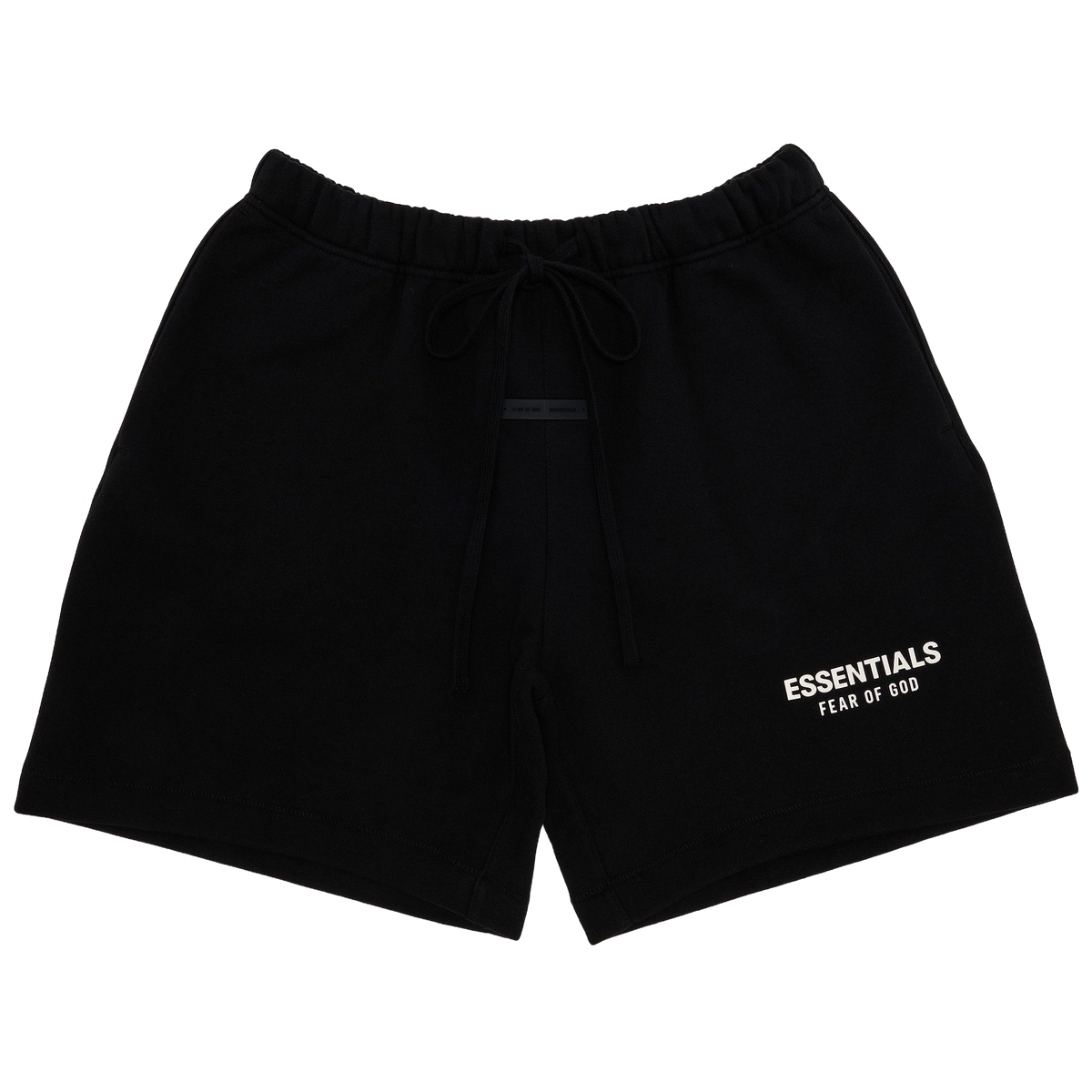 Fear of God Essentials Classic Sweatshort Jet Black — transparent background