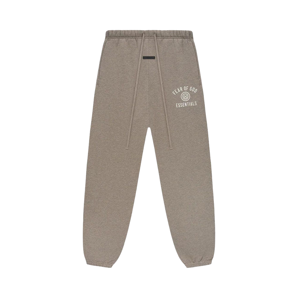 Fear of God Essentials Fleece Essential Sweatpant Heather Gray — transparent background