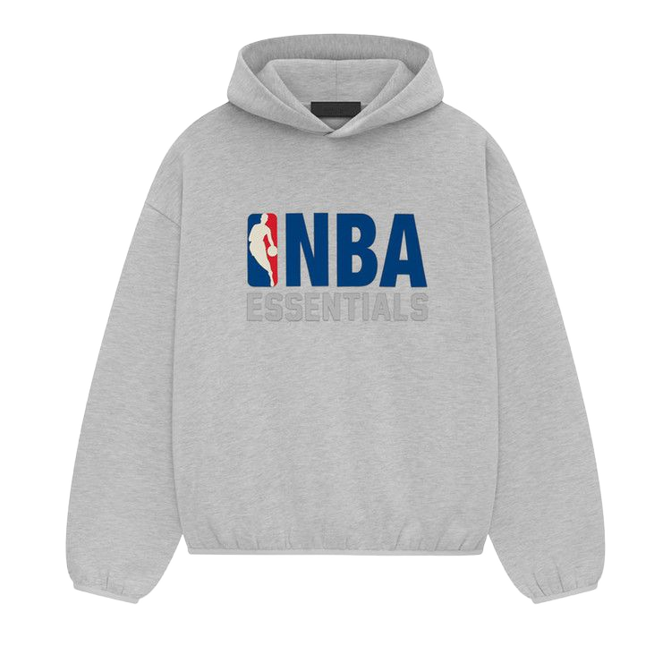 Fear of God Essentials NBA Hoodie Light Heather — transparent background