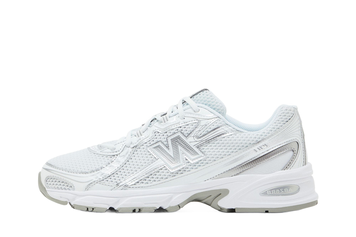 New Balance 740v2 White Silver Reflection — transparent background
