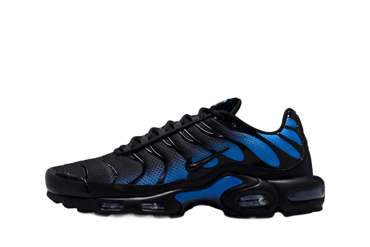 Nike Air Max Plus Black Blue Crystal — transparent background