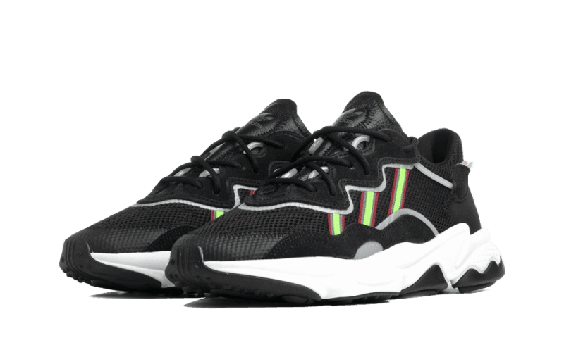 Ozweego Core Black Solar Green - NEWTREATS - SNEAKERS STORE