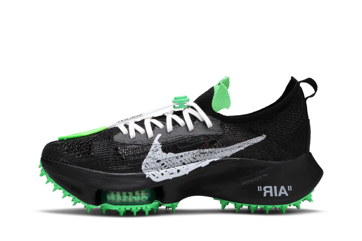 Nike Air Zoom Tempo Next% Flyknit Off-White Black Scream Green