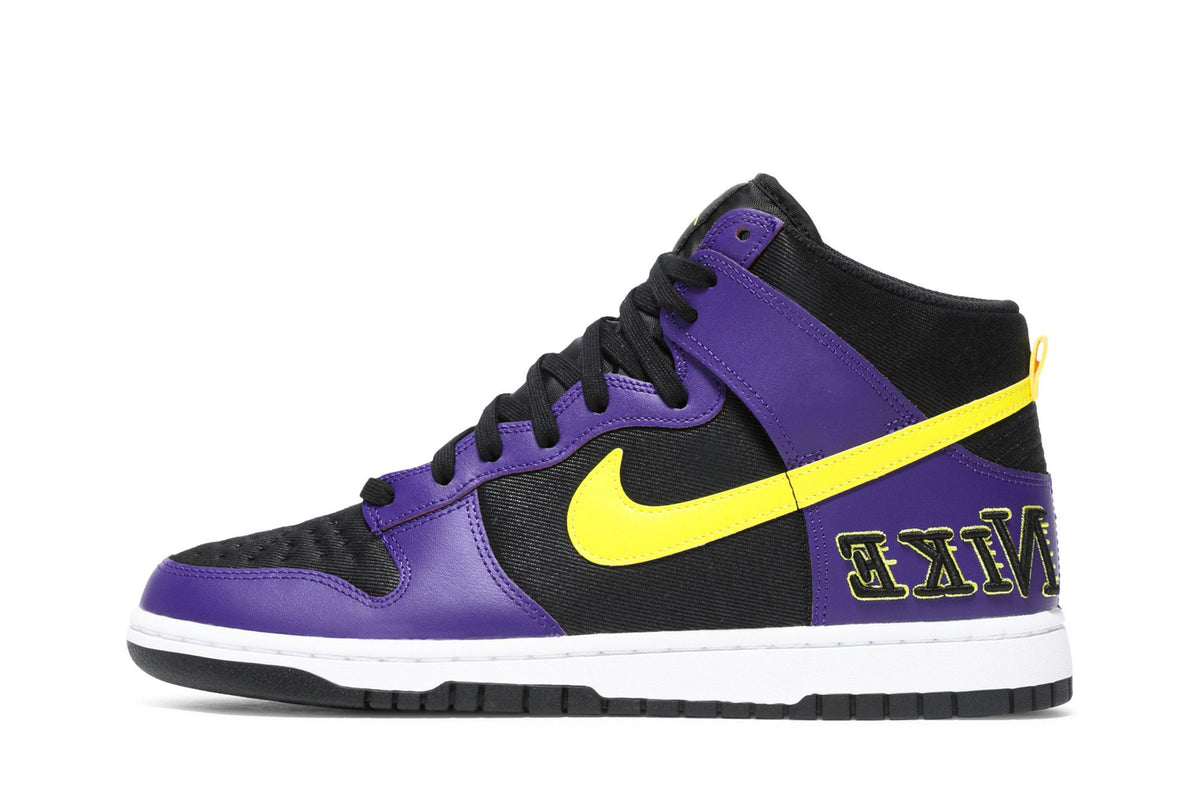 Nike Dunk High EMB Lakers