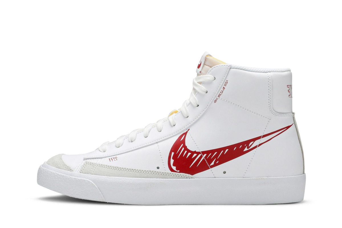 Nike Blazer Mid Sketch Red Swoosh