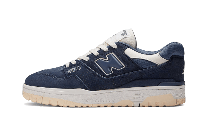 550 Natural Indigo Suede - NEWTREATS - SNEAKERS STORE