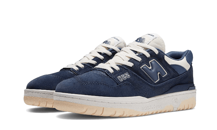 550 Natural Indigo Suede - NEWTREATS - SNEAKERS STORE