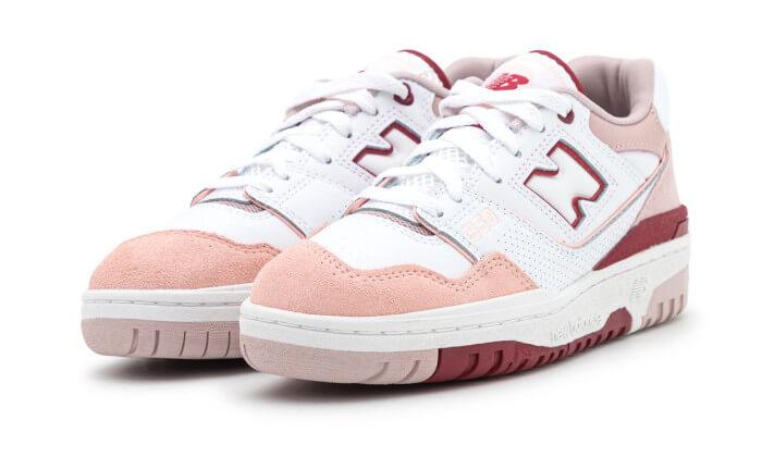 550 White Scarlet Pink - NEWTREATS - SNEAKERS STORE