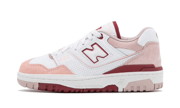 550 White Scarlet Pink - NEWTREATS - SNEAKERS STORE