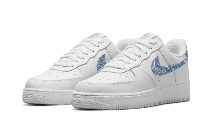 Air Force 1 Low '07 Essential White Worn Blue Paisley - NEWTREATS - SNEAKERS STORE