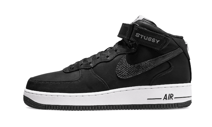 Air Force 1 Mid Stussy All Black - NEWTREATS - SNEAKERS STORE