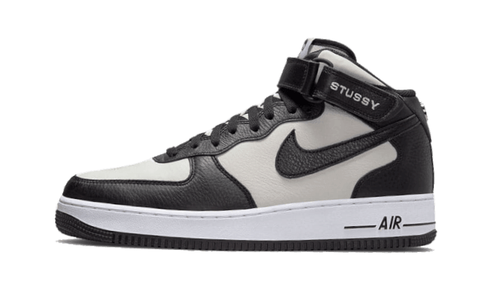 Air Force 1 Mid Stussy Grey Black - NEWTREATS - SNEAKERS STORE