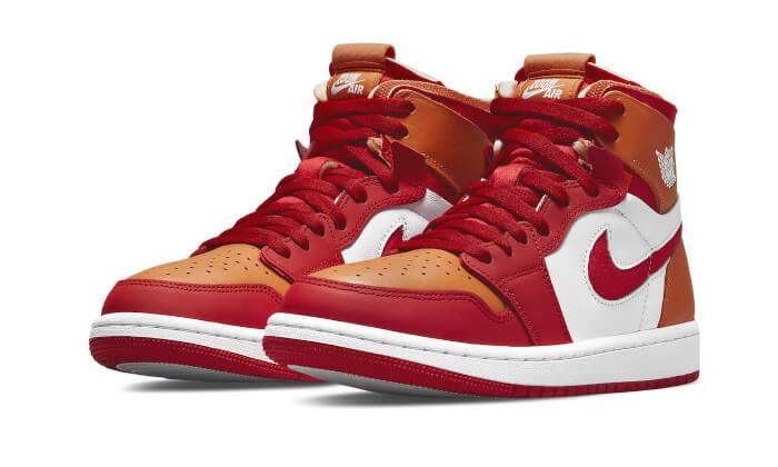 Air Jordan 1 High Zoom Air CMFT Fire Red Hot Curry - NEWTREATS - SNEAKERS STORE