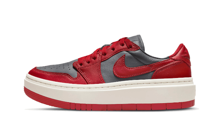 Air Jordan 1 Low Elevate Dark Grey Varsity Red - NEWTREATS - SNEAKERS STORE