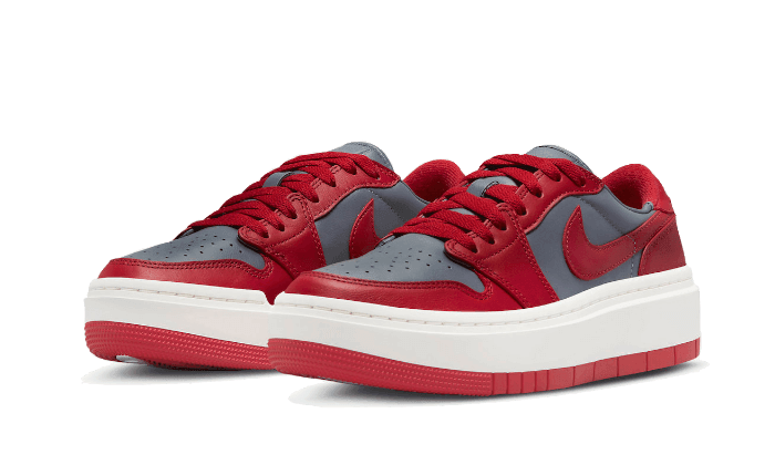 Air Jordan 1 Low Elevate Dark Grey Varsity Red - NEWTREATS - SNEAKERS STORE