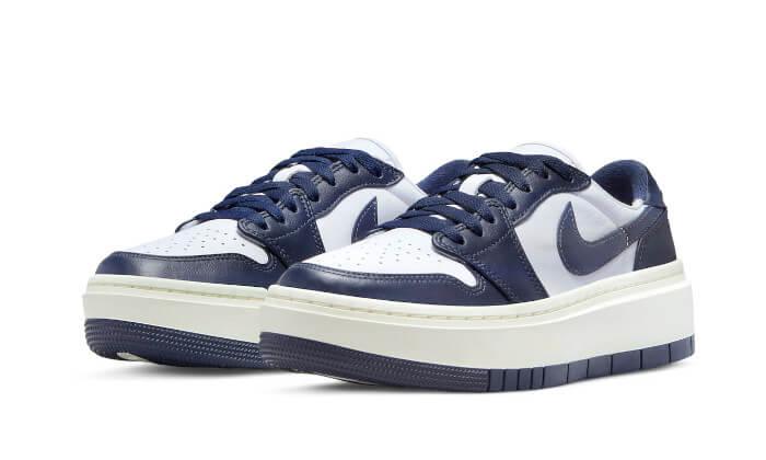 Air Jordan 1 Low Elevate White Midnight Navy Sail - NEWTREATS - SNEAKERS STORE