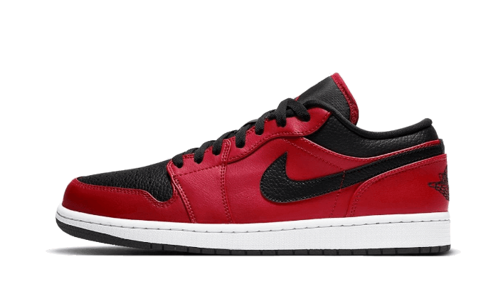 Air Jordan 1 Low Reverse Bred Pebbled Swoosh - NEWTREATS - SNEAKERS STORE