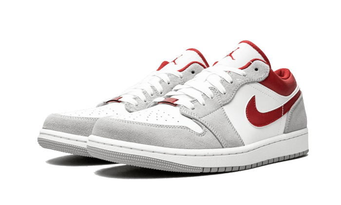 Air Jordan 1 Low SE Light Smoke Grey Gym Red - NEWTREATS - SNEAKERS STORE