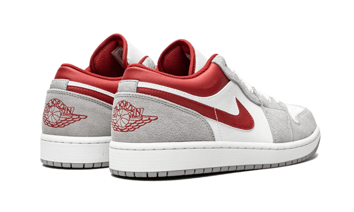Air Jordan 1 Low SE Light Smoke Grey Gym Red - NEWTREATS - SNEAKERS STORE