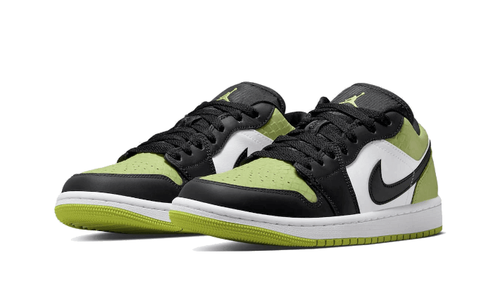 Air Jordan 1 Low Vivid Green Snakeskin - NEWTREATS - SNEAKERS STORE