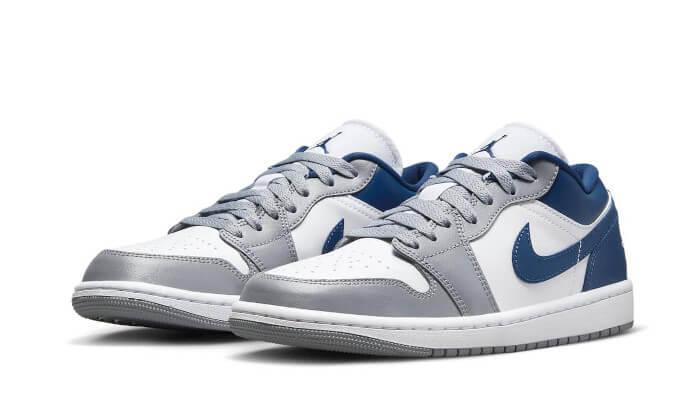 Air Jordan 1 Low White Grey Blue - NEWTREATS - SNEAKERS STORE